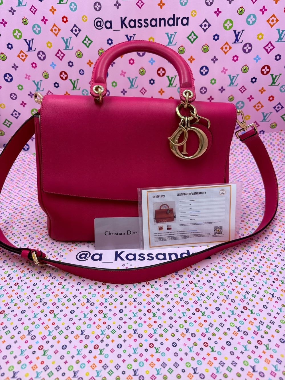 Christian Dior Diorissimo Flap Top Handle Satchel Bag - Picture 10 of 16